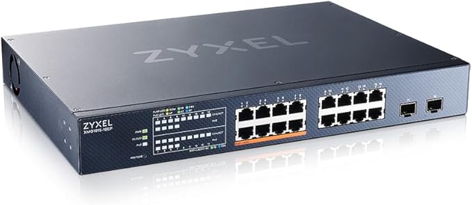 Zyxel 16 Port PoE 2.5Gb Switch | Smart Managed Network Ethernet Switch | 8X by ZYXELNETWORKS