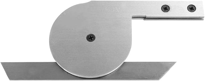 Fdit Bevel Protractor, 360 Degree Universal Stainless Steel Vernier Bevel Protractor, Angle Measuring Finder Ruler Tool with Magnifying Glass