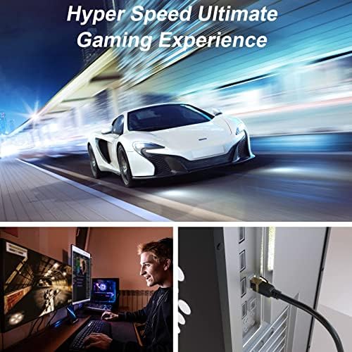 Cat 8 Ethernet Cable, 10FT High Speed Heavy Duty 26AWG Cat8 LAN Network Cable - Image 5