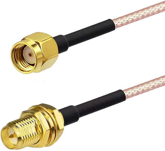 Bingfu WiFi Antenna Extension Cable RP-SMA Male to RP-SMA Female Bulkhead Mount - Image 4