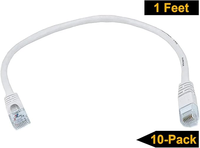 iMBAPrice 1' Cat5e Network Ethernet Patch Cable, 10 Pack - Image 2