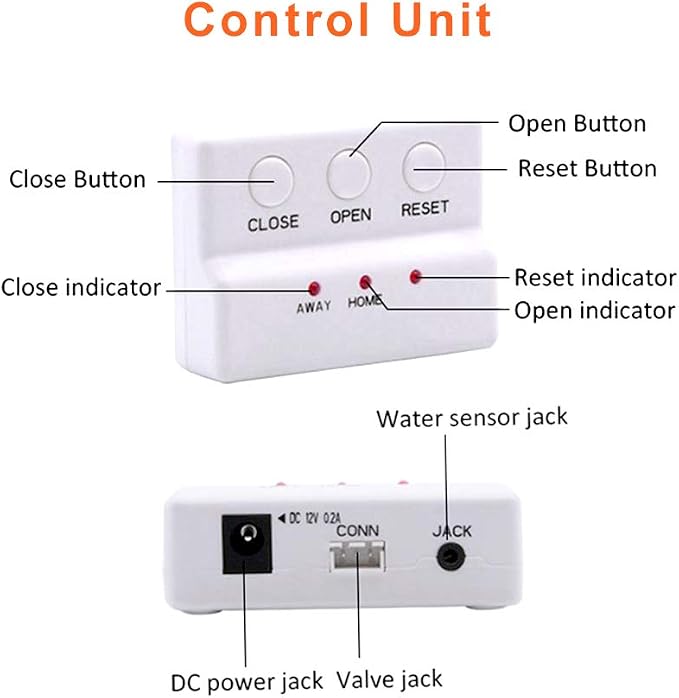 E-SDS Water Leak Detector with Shutoff Valve, Sensors and Sounds Alarm - Image 3