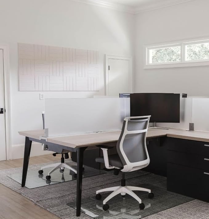 Large Cork Board Alternative - 24-Pack Felt Wall Tiles with Safe Removable Adhesive Tabs, Cork Wall Tiles Bulletin Board Home Office Essentials - Warm White