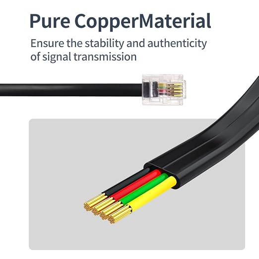 Phone Cable 25 Feet Telephone Line Cord - Image 4