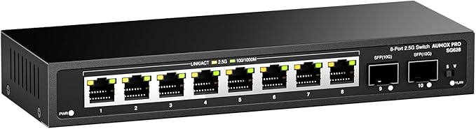 10 Port 2.5Gb Unmanaged Ethernet Switch - Image 2