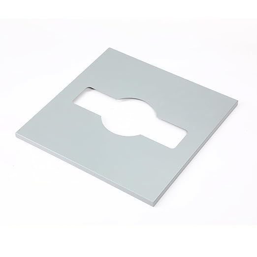 Alpine Industries Mixed Lid 29 Gallon Sturdy Steel Cube Recycling Container, Square Opening - 3 Color Cans Available Sold Separately (Lid Mixed Opening)