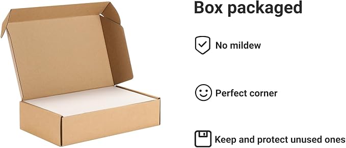 25 Pcs Book Board, Binder Board, Cover Board, Heavy Duty Chipboard for Book Binding, DIY Cardboard (White, 9 x 6 Inch 80PT)