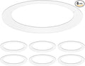 Luxrite 6 Pack White Goof Trim Ring by LUXRITE
