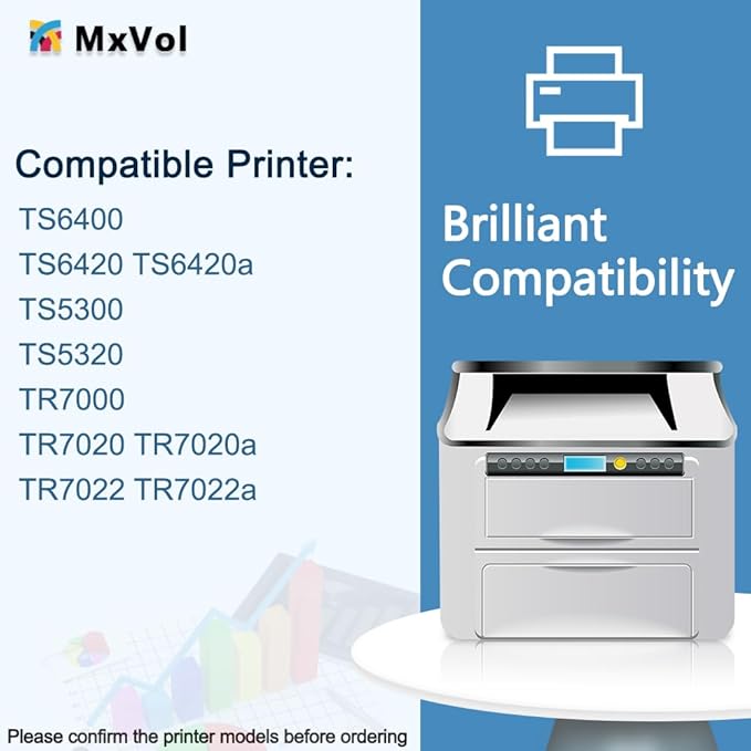 260XL 261XL Replacement for Canon Ink 260 and 261 Ink Cartridges PG-260 XL CL-261 XL for Canon Pixma TS6420a TS6420 TS6400 TR7020a TR7020 TR7000 TS5300 TS5320 Printer Ink Cartridge (1 Black,1 Color)