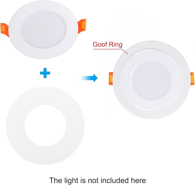 PATIKIL 4" ID 5.5" OD Light Trim Ring - Image 6