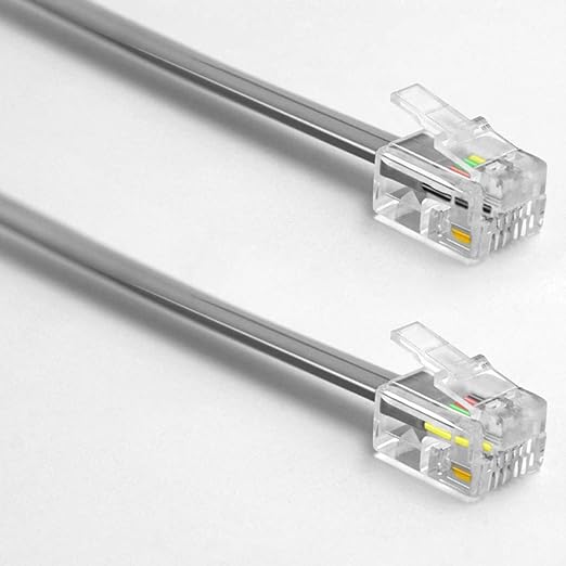 NECABLES 4Pack 8 Inch Short Telephone Cord Phone Cable Wall Phone Cord - Image 3