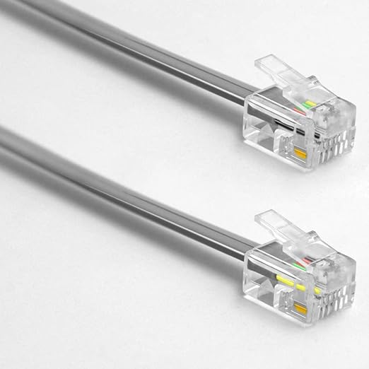 NECABLES 3Pack Phone Cord 10ft Telephone Cord Phone Cable RJ11 6P4C Male to Male - Image 2