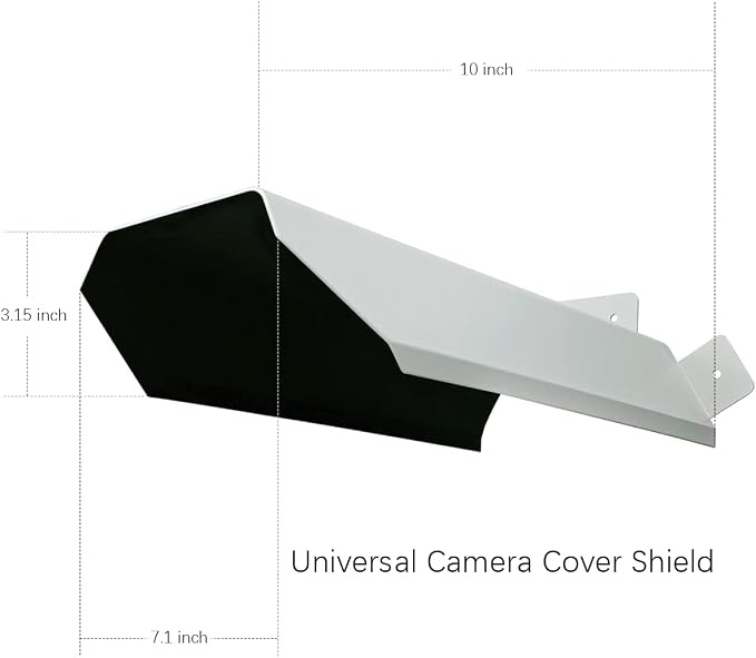 OOSSXX Universal Outdoor Security Camera Sun Rain Cover Shield - Image 7