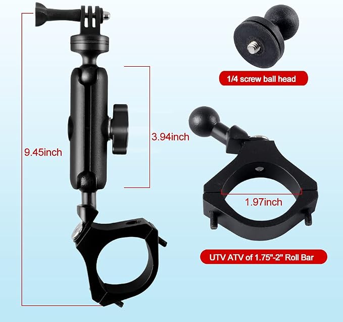 MAIKER Off Road UTV ATV Camera Mount, Compatible - Image 5