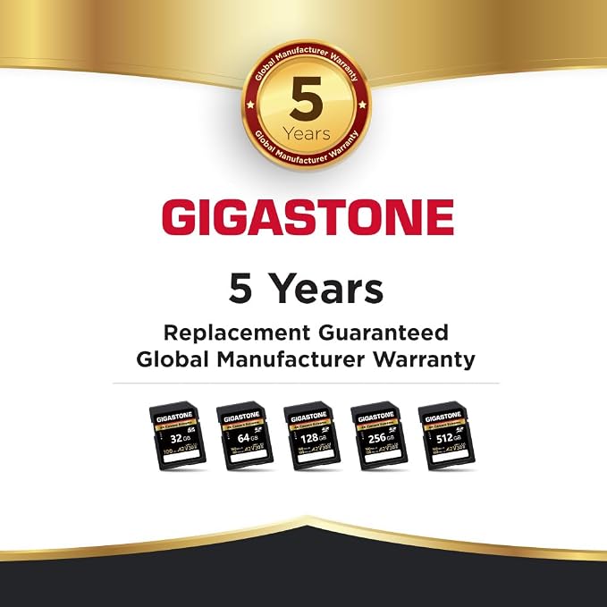 【5-Years Data Recovery】 GIGASTONE 512GB SD Card, 4K Camera Extreme, UHS-I A2 - Image 8