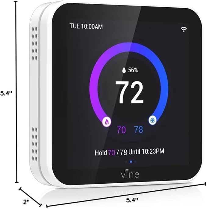 vine Smart Thermostat Larger Color Screen Thermostats - Image 10