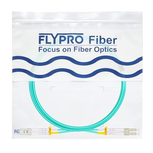 FLYPROFiber- LC to LC Fiber Patch Cable OM3 5M/16ft, Length Options: 0.2m-200m - Image 7