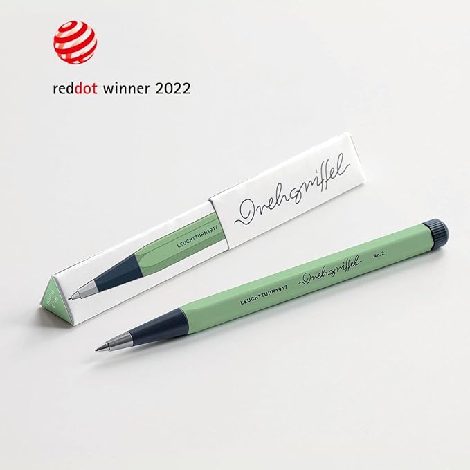 LEUCHTTURM1917 - Drehgriffel Mechanical Pencil - Refillable Writing Stylus with 0.7 mm HB Graphite Lead (White)