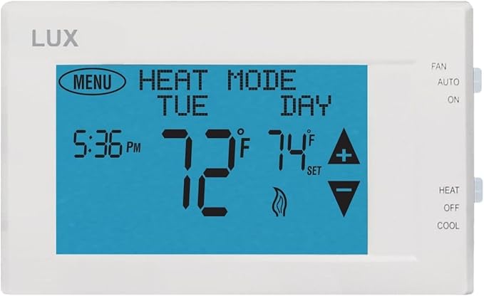 Lux LTX9600TS 7 Day Digital Programmable Thermostat by Lux
