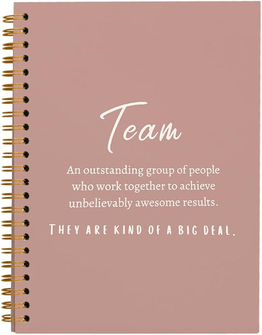 hold fizz Pink Meeting Notebook for Work, Employee Appreciation Gifts, Team Gifts for Employees, Journals for Writing, Thank You Gifts for Women Men Leader Boss Mentor Manager Coworkers, 5.5"x8.3"