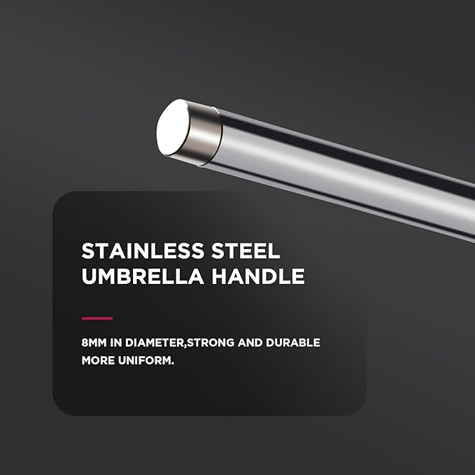 43" Black/Silver Reflective Umbrella Kit - Image 6