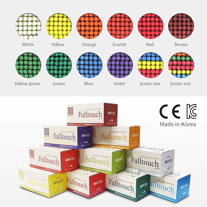 Hagoromo Fulltouch Color Chalk 1 Box [72 Pcs/Brown]