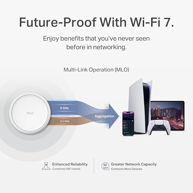 TP-Link Deco 7 BE23 Dual-Band BE3600 WiFi 7 Mesh Wi-Fi System | 4-Stream 3.6 - Image 4