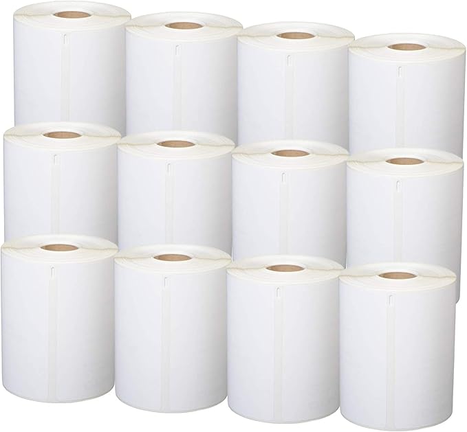12 Rolls 4XL Labels 4" x 6" Address Shipping Labels 1744907 Compatible for 4XL LabelWriter, 220 Labels/Roll