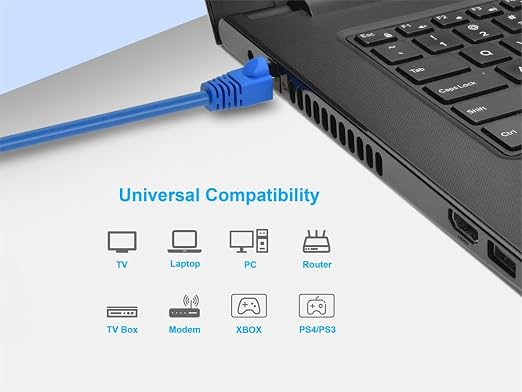 Monoprice Cat6A 10ft Blue Patch Cable Double Shielded 26AWG 10G Pure Bare - Image 6