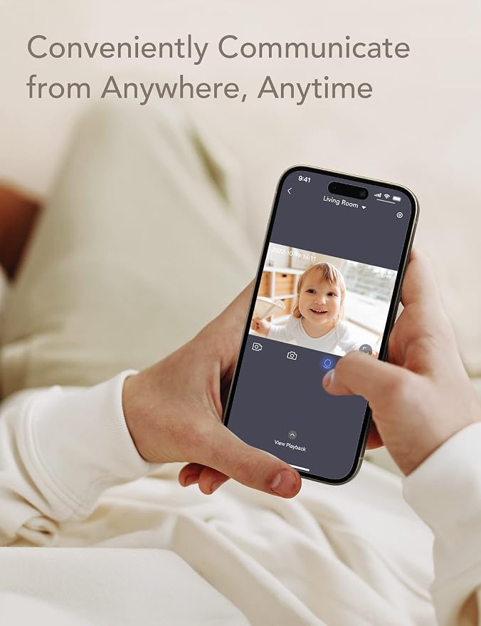 nooie Baby Monitor WiFi Smartphone, Baby Monitor - Image 6
