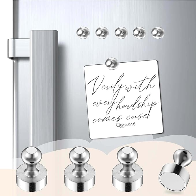 110Pcs Fridge Magnets Push Pin Magnets, Small Refrigerator Magnet s Rare Earth Magnet s for Magnetic Decorative, Strong Magnet s for Whiteboard, Classroom, Dry Erase and Locker