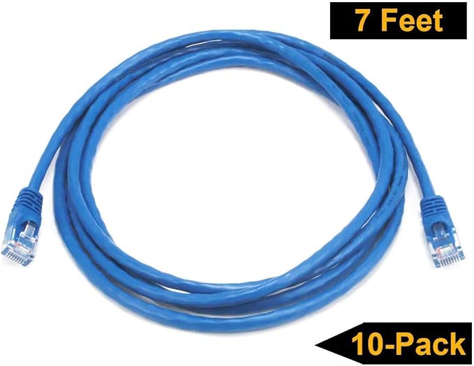 iMBAPrice 7' Cat5e Network Ethernet Patch Cable, 10 Pack - Image 4