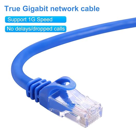CAT 6 Ethernet Cable 50 FT, Indoor High-Speed 10Gbps Snagless Long CAT6 50 FT - Image 3