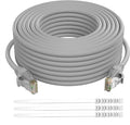 Adoreen Cat 6 Ethernet Cable 60 Ft-Gray, Outdoor & Indoor Snagless Long Round by Adoreen