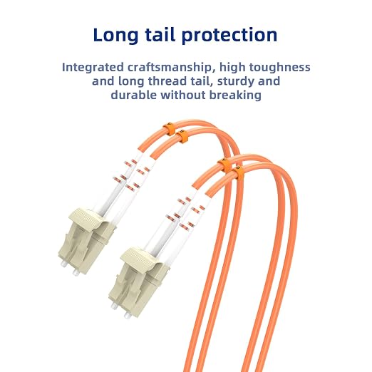 Om1 LC to LC Fiber Patch Cable, 1.8M/5.9FT Multimode Duplex 62.5/125µm Fiber - Image 5