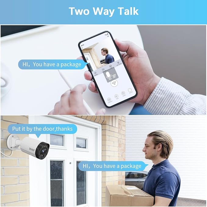 【130°Ultra Wide-Angle】 Outdoor Wired Security Camera System, Home Video - Image 5