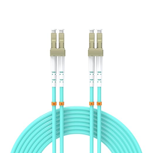 1.5Meters 5ft LC/UPC-LC/UPC 10GB Multi-Mode Fiber Optic Cable LC to LC OM3 by Buacoz
