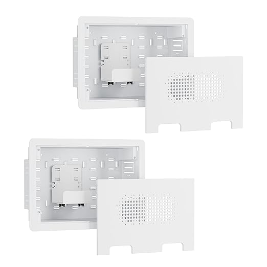 9" in-Wall Media Box, Recessed Outlet Wall Box, Structured Media Enclosure by Pegzone