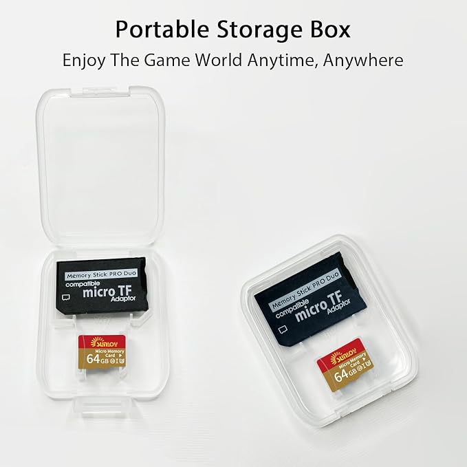 PSP Memory Stick Adapter with 64GB Micro SD Card, Micro SD/SDHC/SDXC to Memory - Image 8
