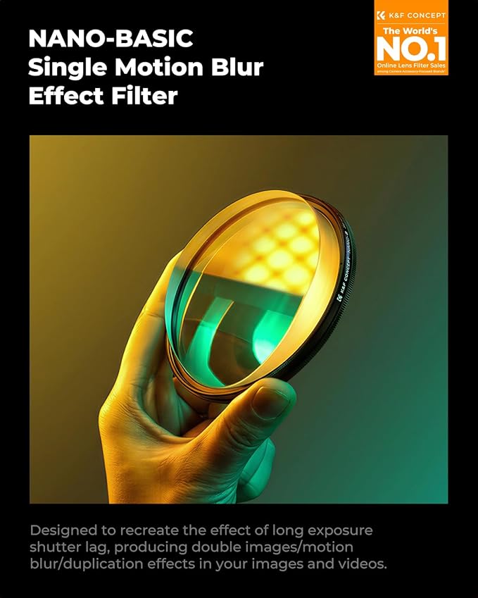 K&F CONCEPT 67mm Unilateral Blur Ghost Motion Filter Super Speed Effects - Image 2