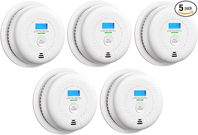 X-Sense Smoke Detector Carbon Monoxide Detector Combo, 10-Year Battery Smoke by X-Sense