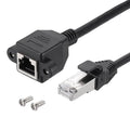 MECCANIXITY Cat5 Ethernet Extension Cable, 4.9Ft RJ45 Male to Female Screw by MECCANIXITY
