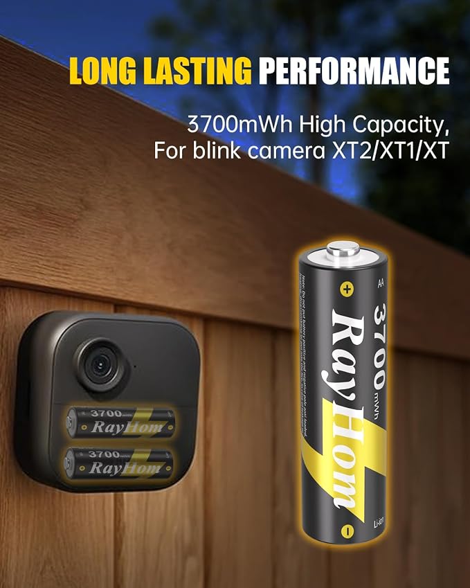 24 Pack AA Lithium Rechargeable Batteries, 3700mWh High Capacity, 1.5V Constant - Image 2