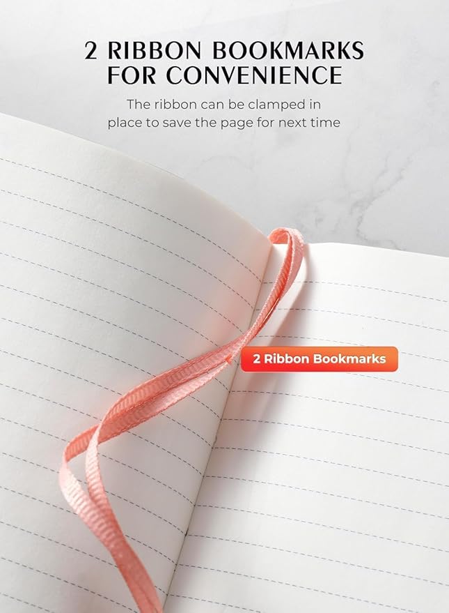 AISBUGUR Pocket Notebook, Small Notebook, 2-Pack Total 320 Pages,3.7" x 5.7" Pocket Notebook (2 Pack, Rose Gold)