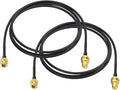 Bingfu RP-SMA Male to RP-SMA Female Bulkhead Mount RG174 WiFi Antenna Extension by Bingfu-AntennasConnectivity
