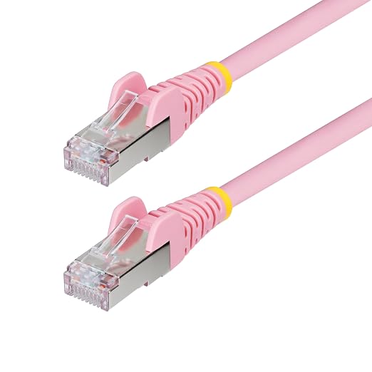 StarTech.com 5ft Pink CAT6a Ethernet Cable, Snagless RJ45, 100W PoE++, 27AWG by StarTech