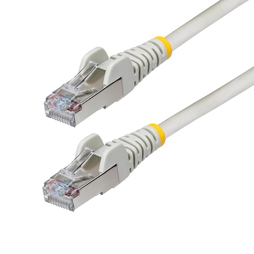 StarTech.com 1ft Gray CAT6a Ethernet Cable, Snagless RJ45, 100W PoE++, 27AWG by StarTech