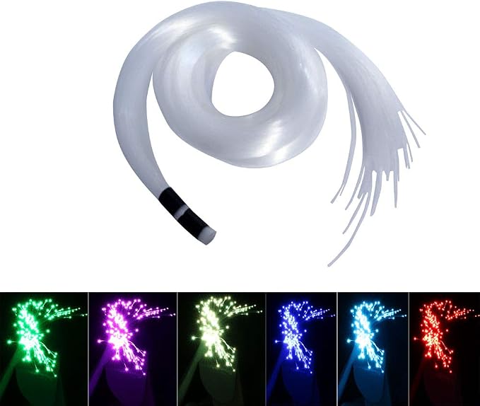 AKEPO End Glow Fiber Optic Light Cable 450pcs*9.8ft/3m*Ф0.03in/0.75mm, PMMA by AKEPO