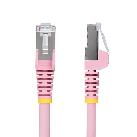 StarTech.com 5ft Pink CAT6a Ethernet Cable, Snagless RJ45, 100W PoE++, 27AWG - Image 2
