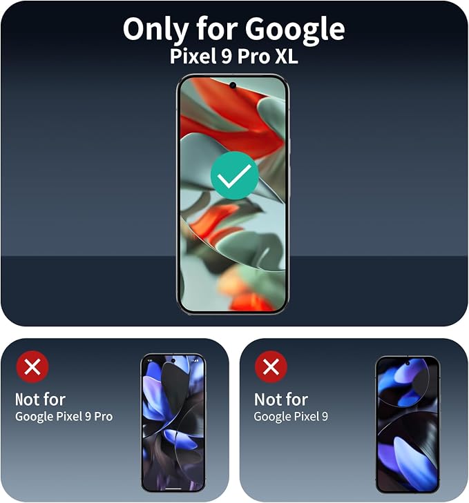 3*Privacy Screen Protector for Google Pixel 9 Pro XL/10 Pro XL - Image 2